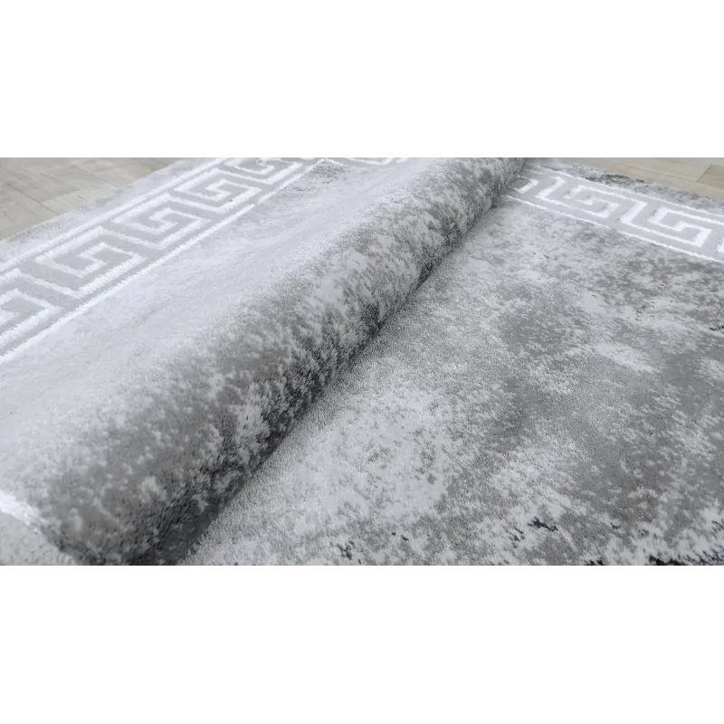 Dywan szary ze srebrem