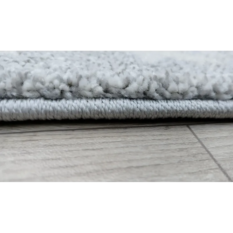 Dywan gwiazdki szary + różowy