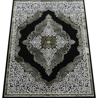 Dywan czarny ze złotem...