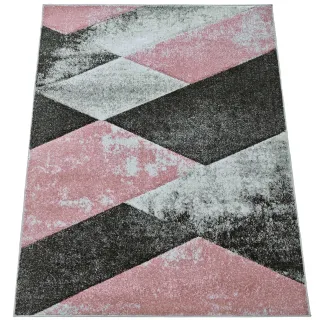 Dywan geometryczny szary +...