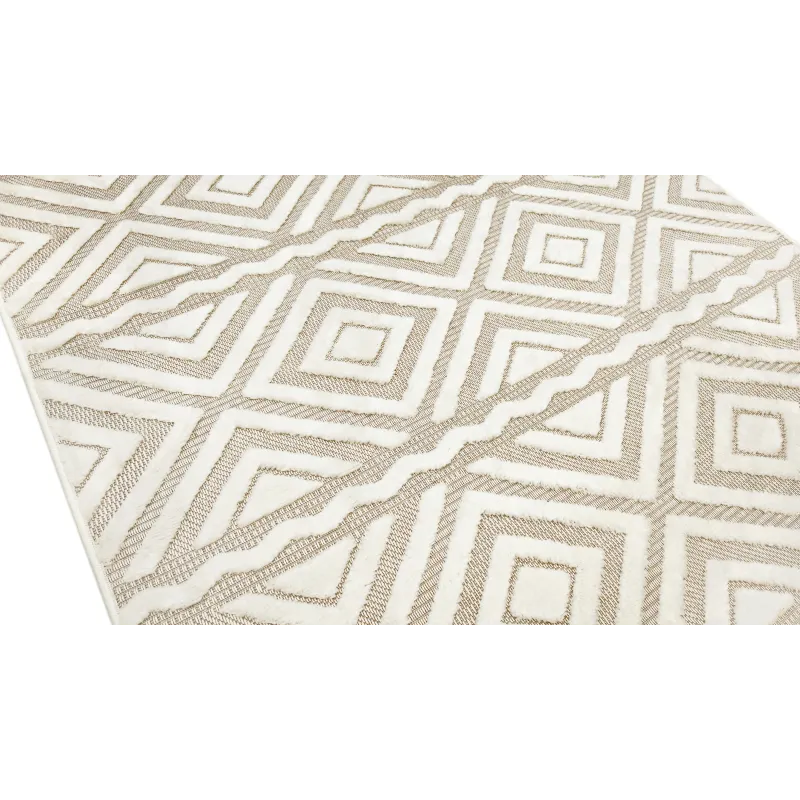 Budżetowy dywan boho beżowy