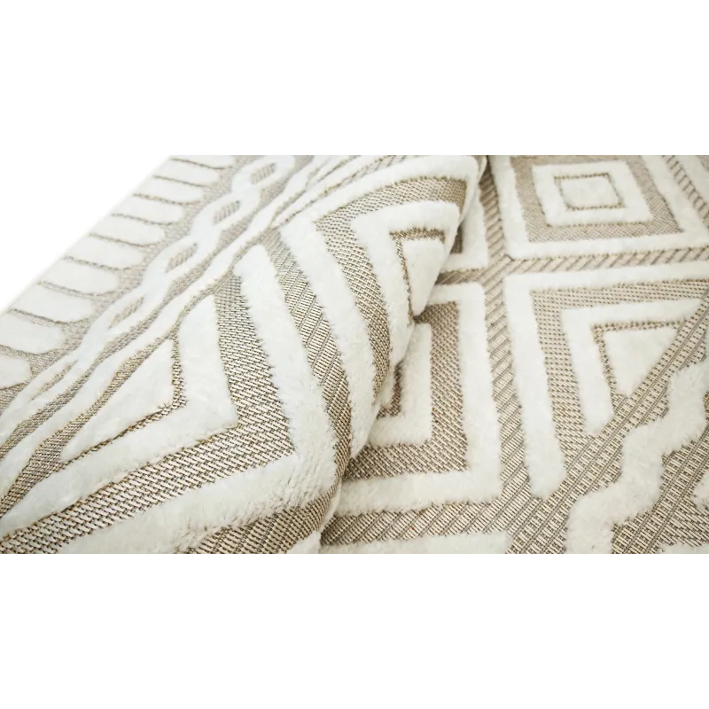 Budżetowy dywan boho beżowy