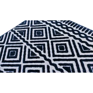 Budżetowy dywan boho granatowy