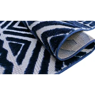 Budżetowy dywan boho granatowy