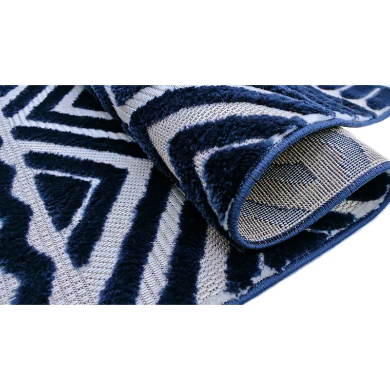 Budżetowy dywan boho granatowy