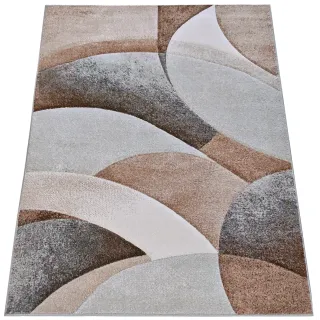 Dywan geometryczny beżowy...