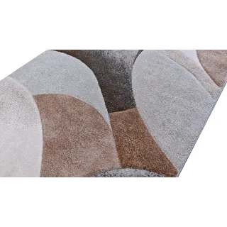 Dywan geometryczny beżowy nowoczesny