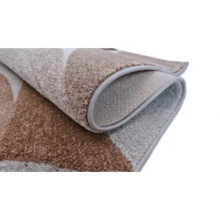 Dywan geometryczny beżowy nowoczesny