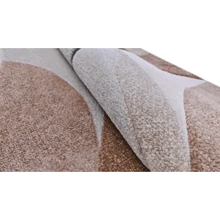 Dywan geometryczny beżowy nowoczesny