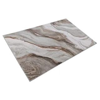 Dywan marmur beżowy + brąz