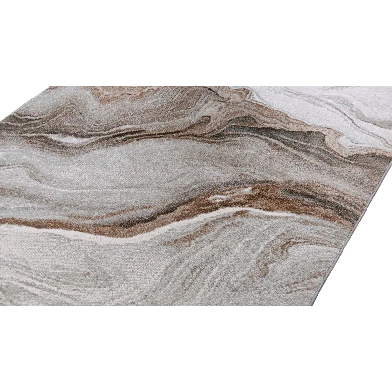 Dywan marmur beżowy + brąz