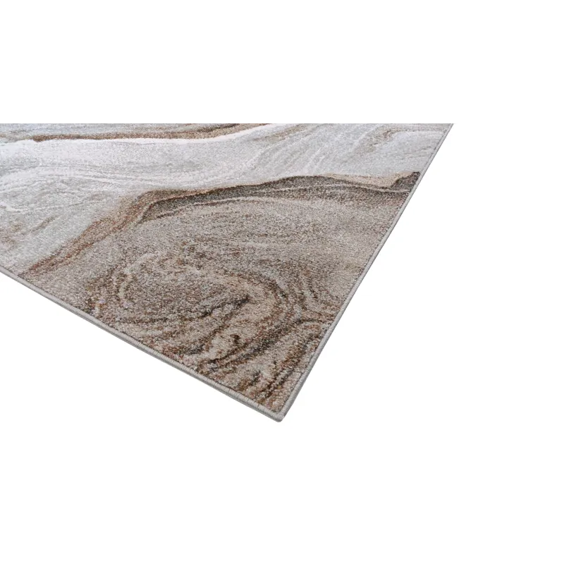 Dywan marmur beżowy + brąz