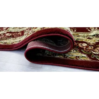 Dywan klasyczny bordo wycinany