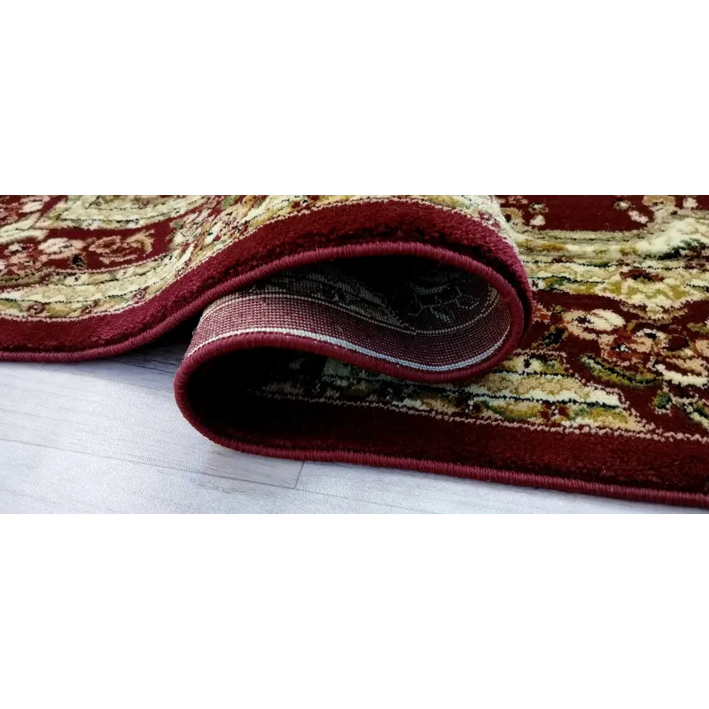 Dywan klasyczny bordo wycinany