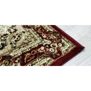 Dywan klasyczny bordo wycinany