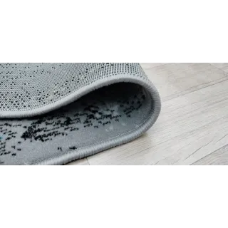 Dywan szary z turkusem