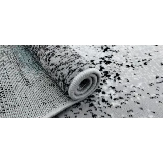 Dywan szary z turkusem