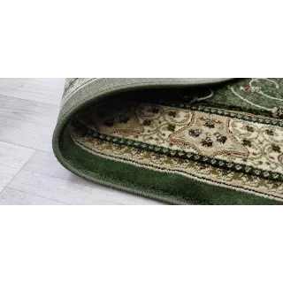 Dywan klasyczny zielony wycinany