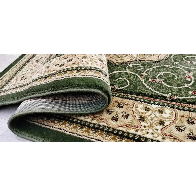 Dywan klasyczny zielony wycinany