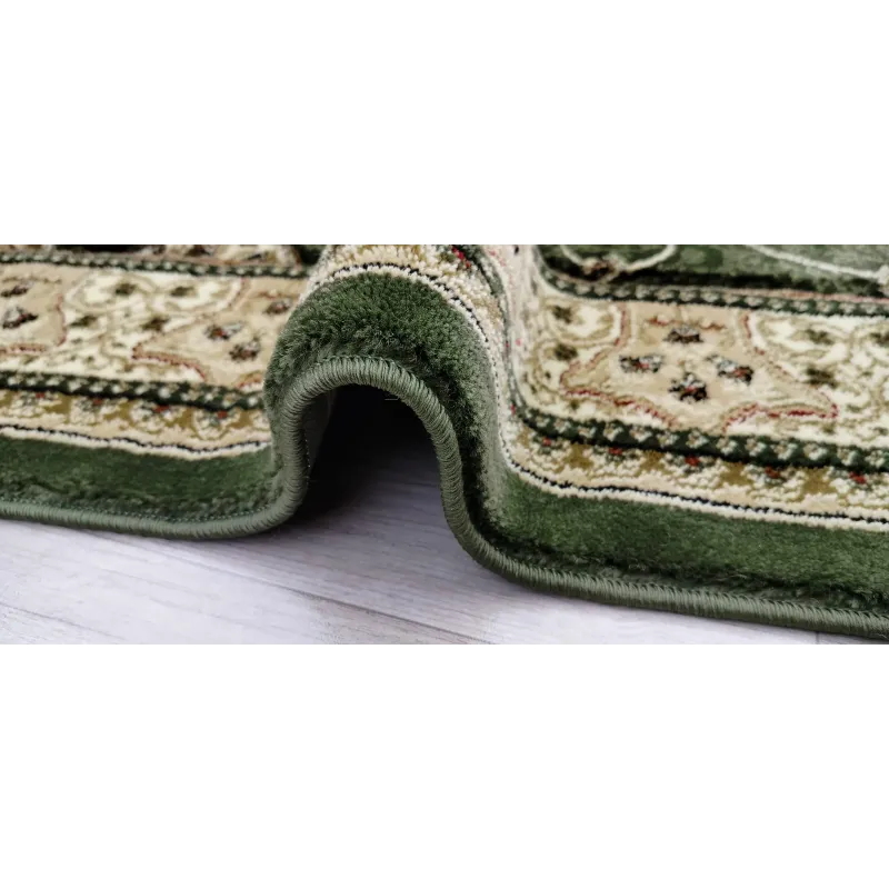 Dywan klasyczny zielony wycinany