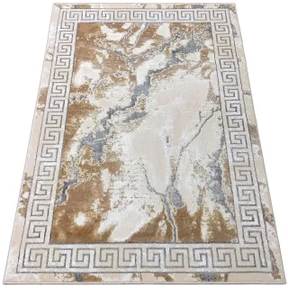 Dywan beżowy ze srebrem