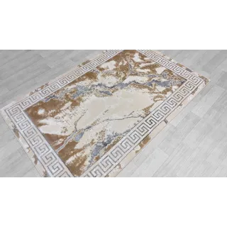 Dywan beżowy ze srebrem