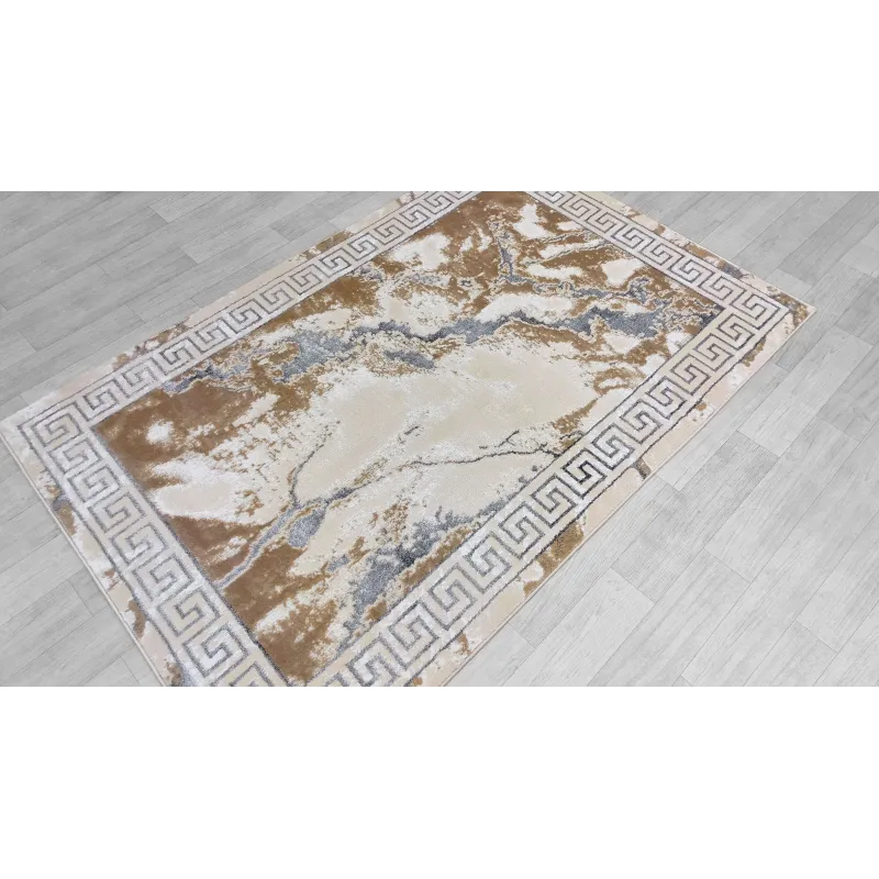 Dywan beżowy ze srebrem