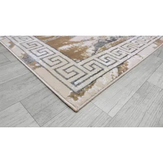 Dywan beżowy ze srebrem