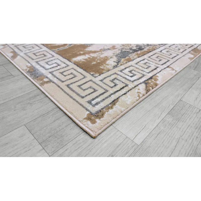 Dywan beżowy ze srebrem