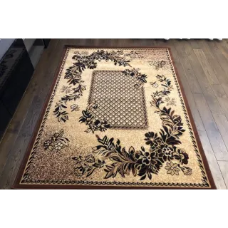 Dywan brązowy tkany