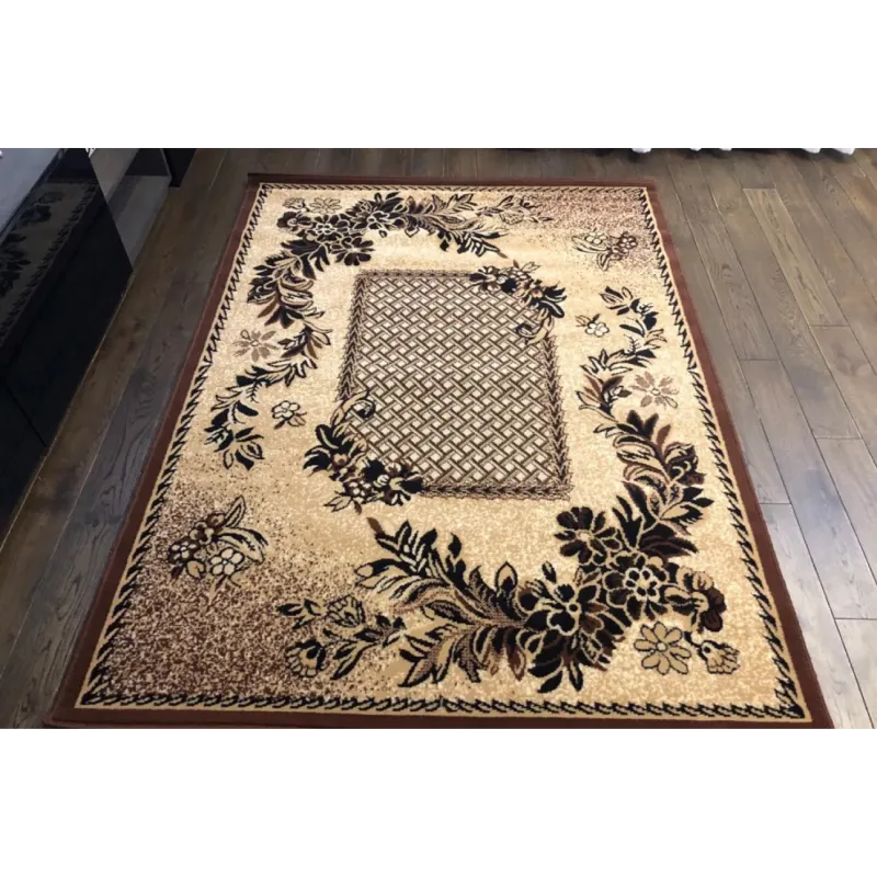 Dywan brązowy tkany