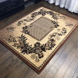 Dywan brązowy tkany