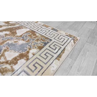 Dywan beżowy ze srebrem