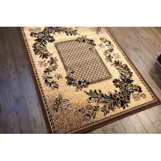 Dywan brązowy tkany