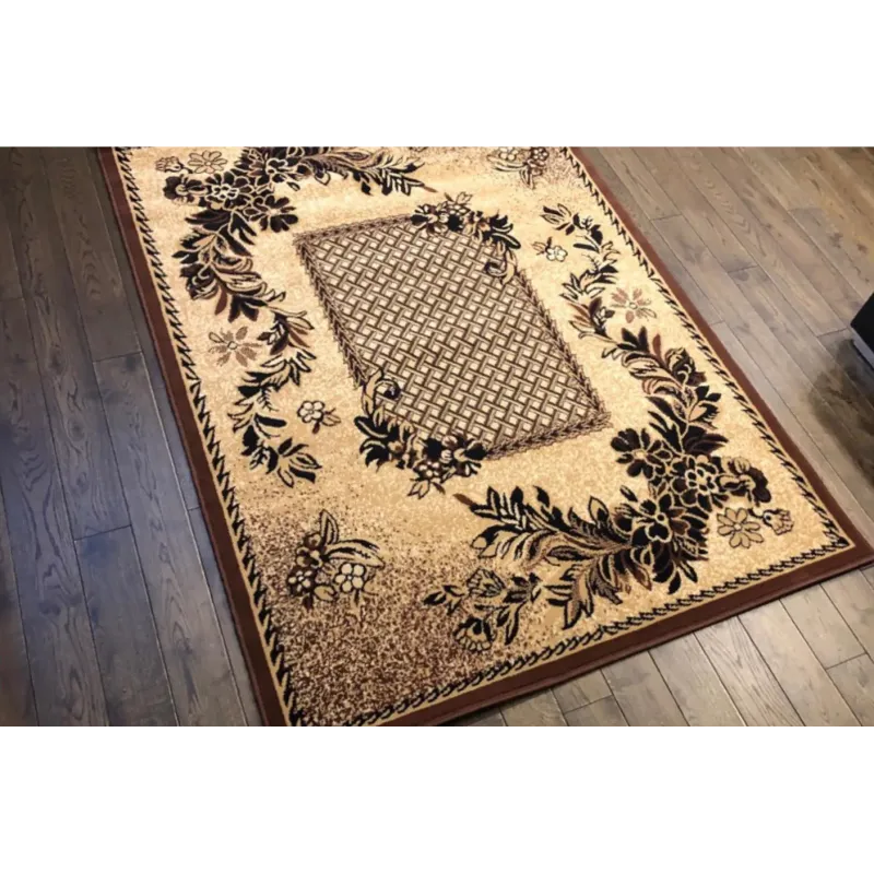 Dywan brązowy tkany