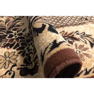 Dywan brązowy tkany