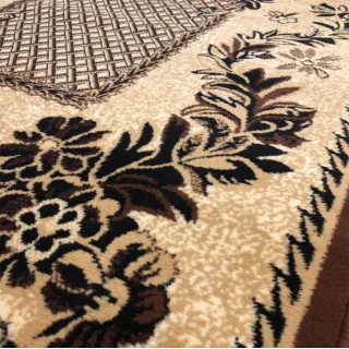 Dywan brązowy tkany