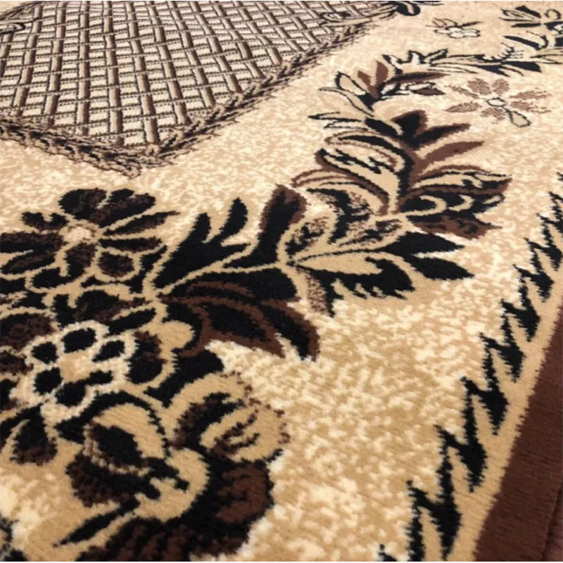 Dywan brązowy tkany