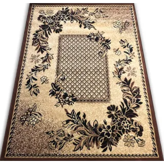 Dywan brązowy tkany