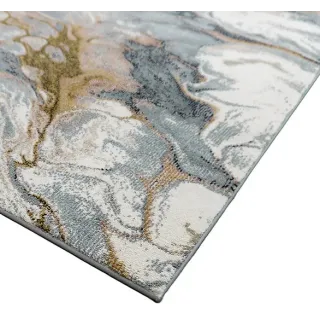 Dywan shaggy miękki marmur