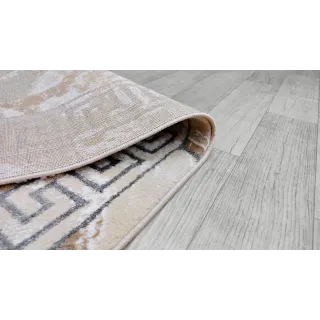 Dywan beżowy ze srebrem