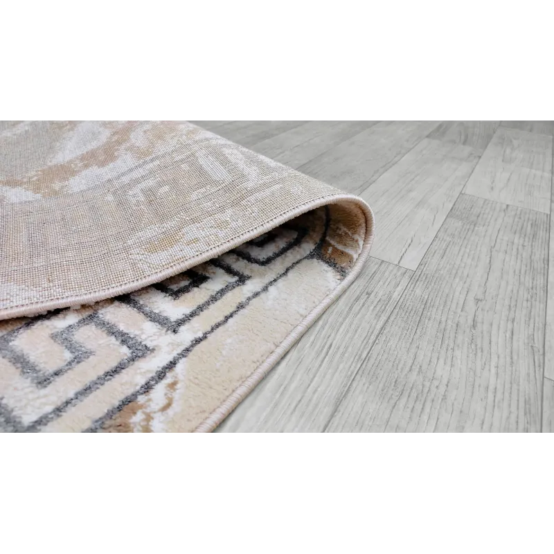 Dywan beżowy ze srebrem