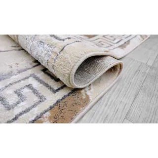 Dywan beżowy ze srebrem