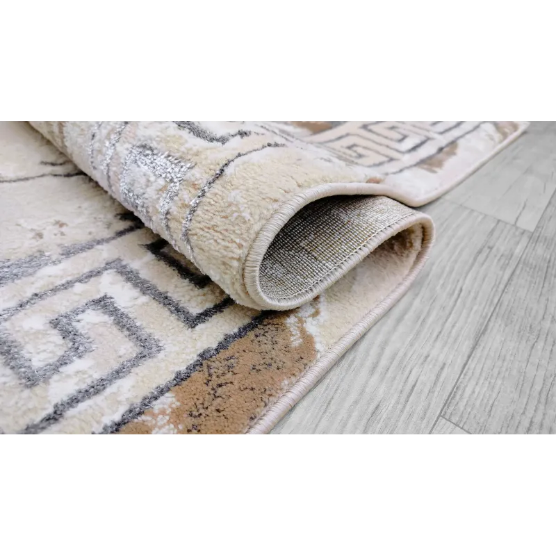 Dywan beżowy ze srebrem