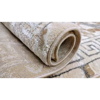 Dywan beżowy ze srebrem