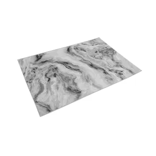 Dywan szary ze wzorem marmuru