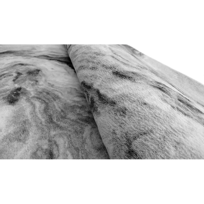 Dywan szary ze wzorem marmuru