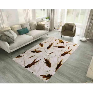 Dywan beżowy ze złotem