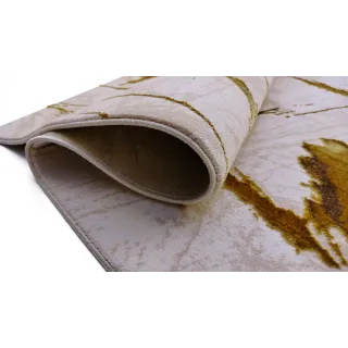 Dywan beżowy ze złotem