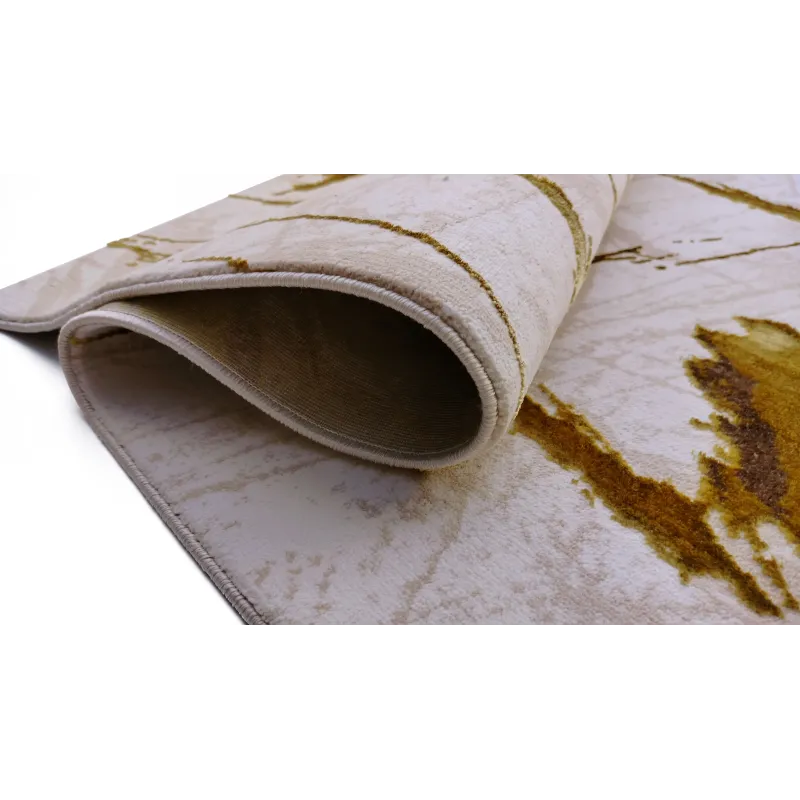 Dywan beżowy ze złotem